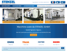 Tablet Screenshot of cnc-stenzel.it