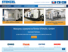 Tablet Screenshot of cnc-stenzel.pl