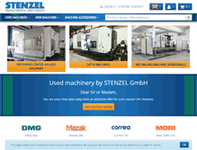 Tablet Screenshot of cnc-stenzel.co.uk